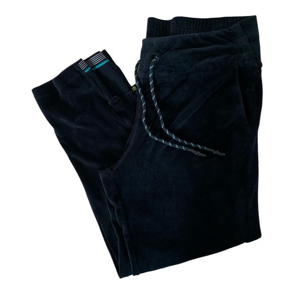 Betabrand Pants - Betabrand Jogger Sweatpant Women size 2XL Black Velvet Pull On Inseam 27.5" Pant